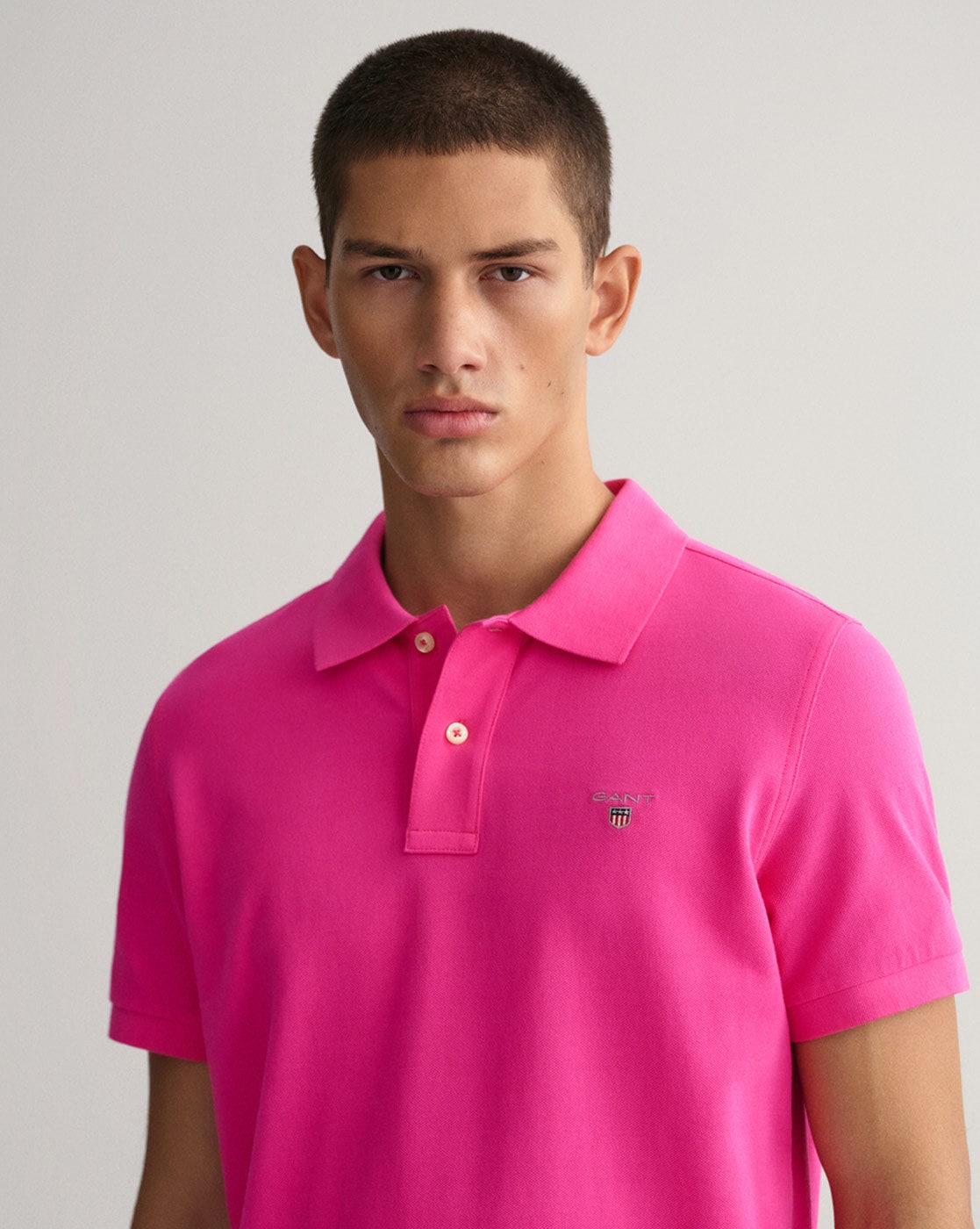 Gant pink shop polo shirt