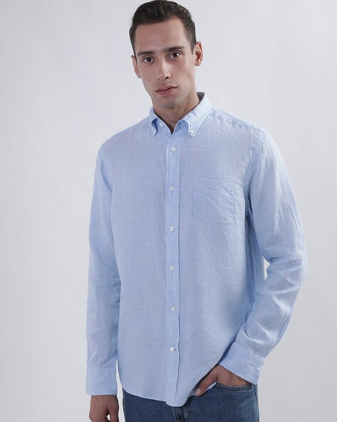 Gant Linen Shirt with Patch Pocket