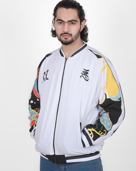 Bomber Jacket with Graphic writings and Hoodie – MUSICCI