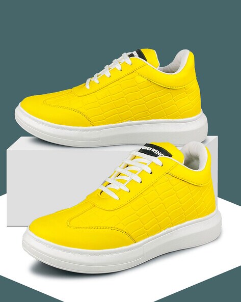 Yellow shoe sales with wings