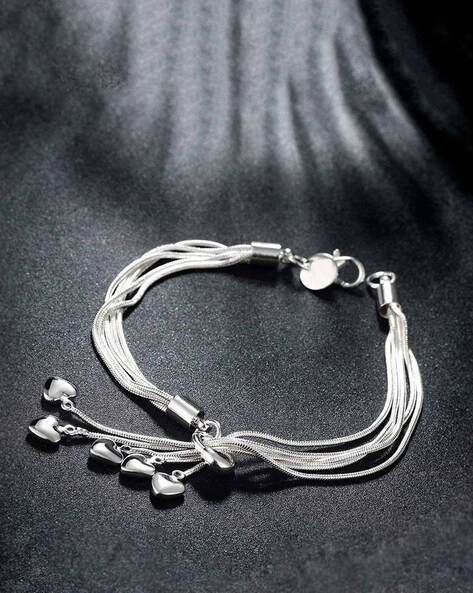 Buy Auspicious Aum Charm Silver Bracelet for Girls- Aumkaaara Bracelet