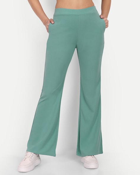 Freehand Flared Women Black Trousers - Buy Freehand Flared Women Black  Trousers Online at Best Prices in India | Flipkart.com