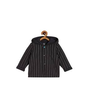 mini klub Striped Jacket with Button Closure-picture-39