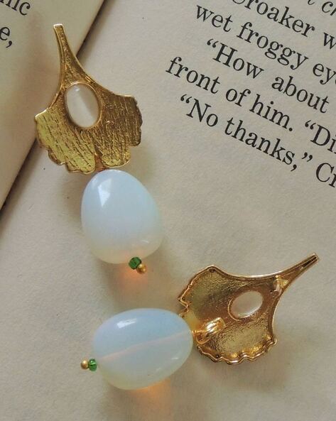 Handmade Yellow/White Gold Stud Earrings, Rose Gold Earrings for Women –  GeumJewels