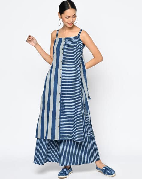Buy Blue Fusion Wear Sets for Women by Fabindia Online | Ajio.com