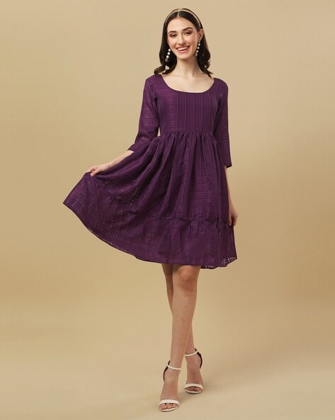 Buy Dark Grey Dresses for Women by BUYNEWTREND Online | Ajio.com