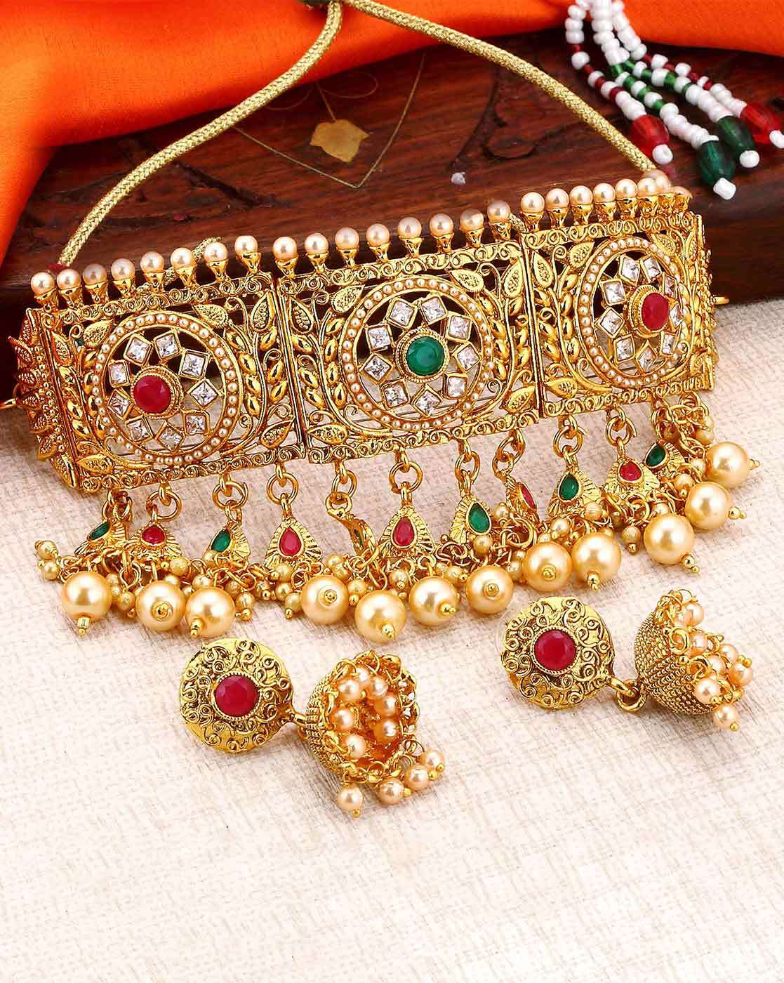 Buy Gold-Toned FashionJewellerySets for Women by SUKKHI Online