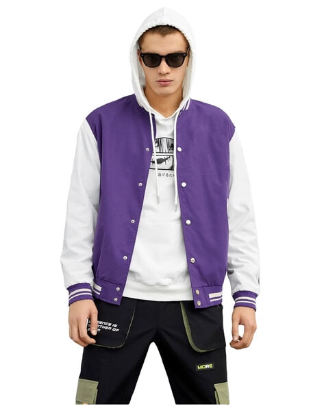 Buy online Light Purple Varsity Jacket from jackets and blazers and coats  for Women by Yepme for ₹969 at 63% off | 2024 Limeroad.com