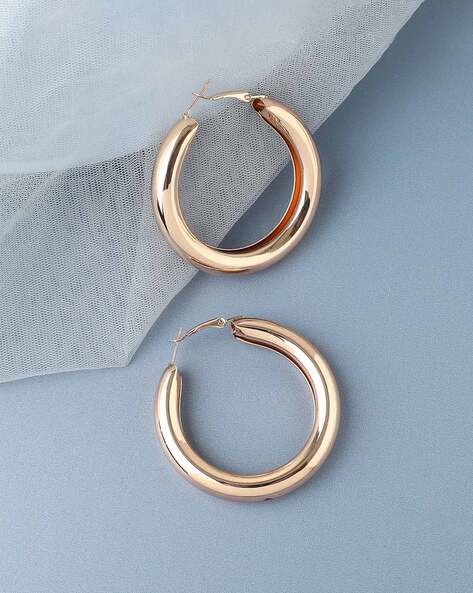 Buy gold hoop earrings Online in INDIA at Low Prices at desertcart