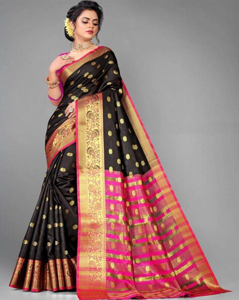 Fancy Blue Banarasi Soft Lichi Silk Saree at Rs.699/Piece in surat offer by  Hari Ichchha Creation