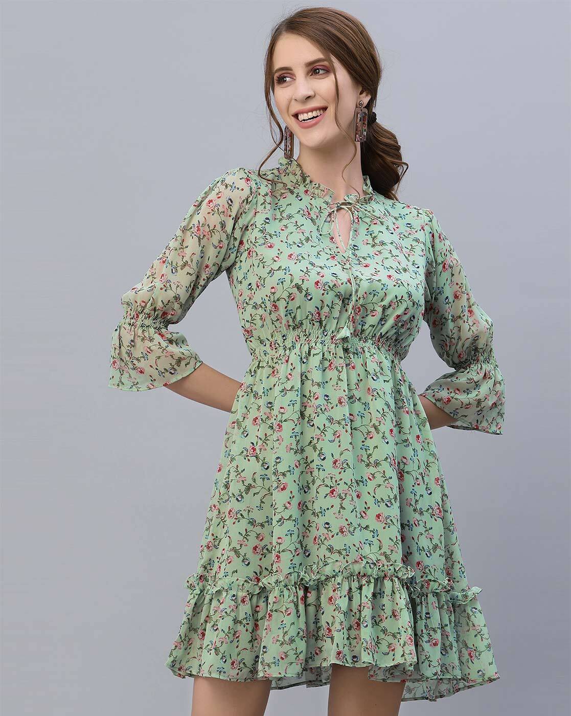 Buy Green Dresses for Women by Libas Online | Ajio.com