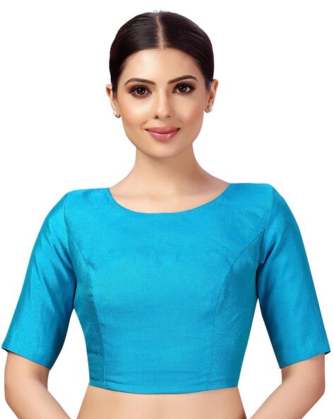 Buy BACK HOOK BLOUSE Online In India -  India