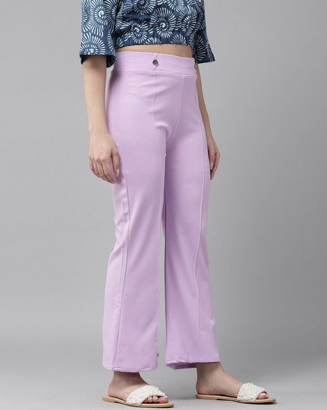 Buy Peter England Kids Light Purple Solid Trousers for Girls Clothing  Online @ Tata CLiQ