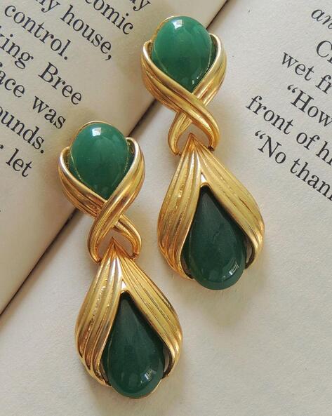 NAPIER 1950s Faux Jade Earrings - The Napier Book & Online Source for  Vintage Napier Jewelry