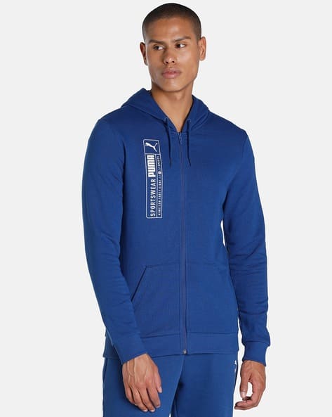 Sportswear Hoodie Mens Blue Puma Hoodie PUMA Mens Long Sleeve Active Hoodie  JCPenney