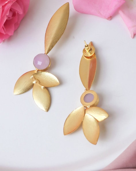 Buy Gold-toned Earrings for Women by Johori Online