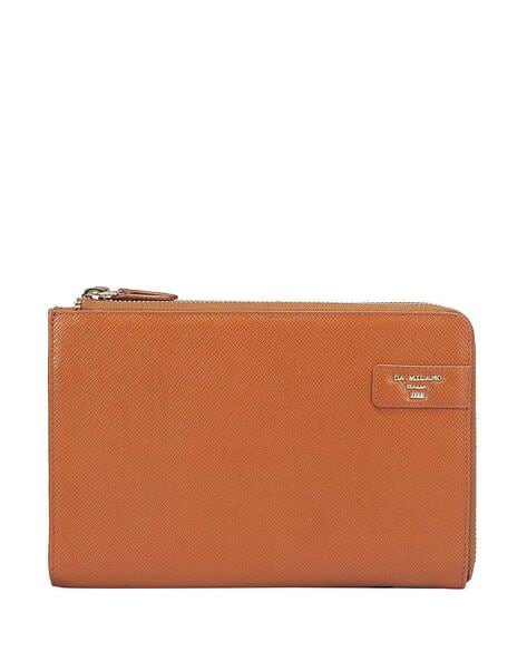 Da Milano Zip-Around Leather Wallet