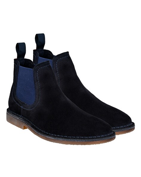 Mens chelsea sales boots navy