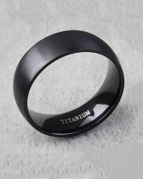 Yellow Chimes Titanuium Band Ring