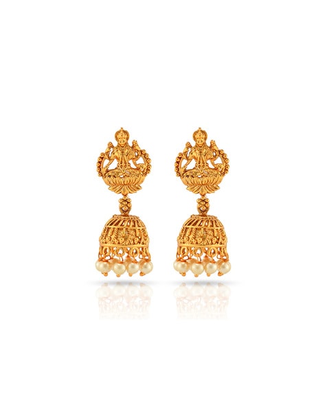 AWG 21 Lakshmi Earrings Dance Gifts Ruby stud Earrings emerald indian  Jewelry south Indian Jewellery lightweight temple Jewelry - Etsy