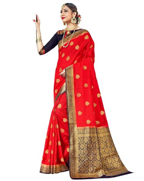 Brown Benny Creppy Soft Silk Saree With Zari Weaving – sareelia