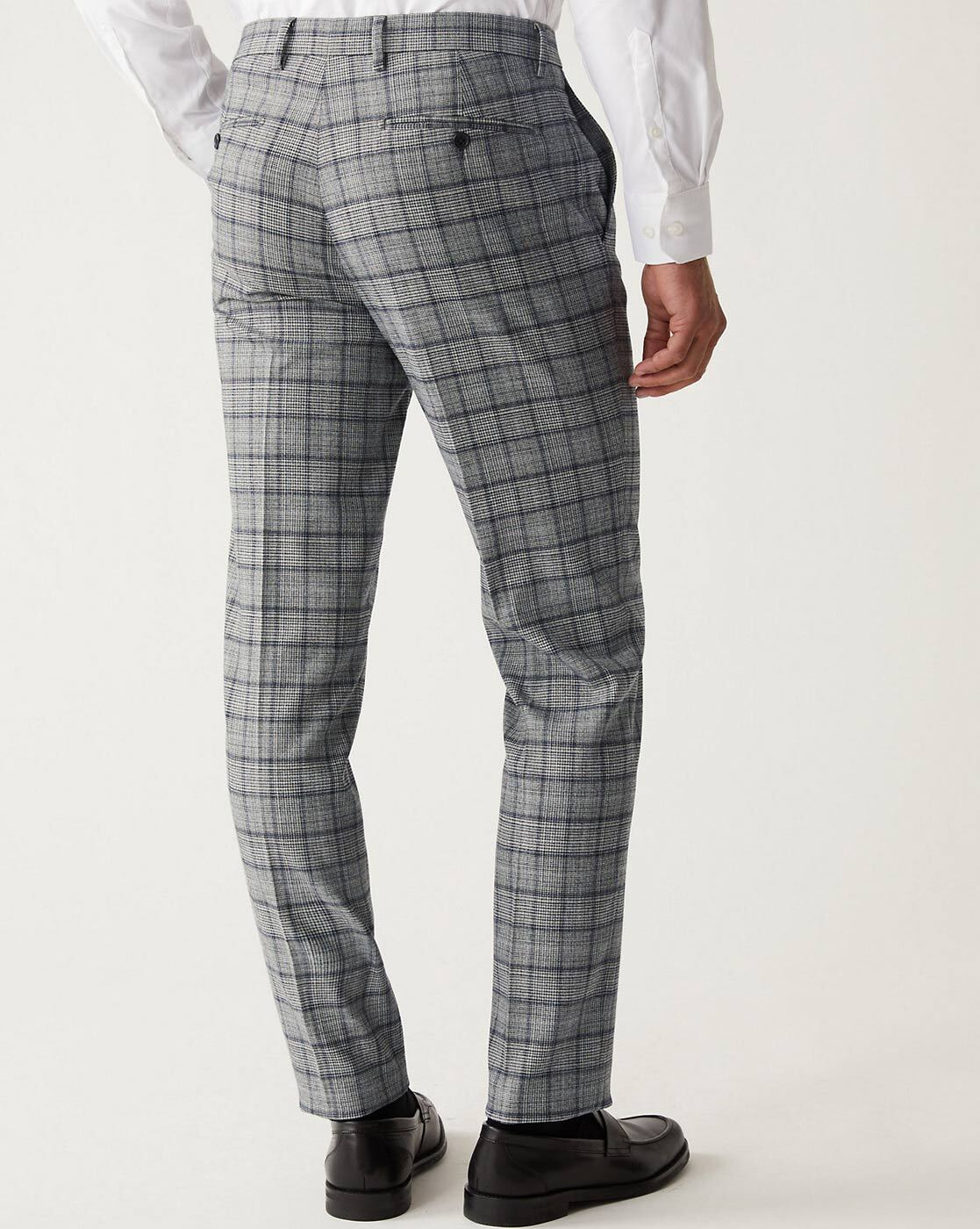 Buy HIGHLANDER Men Grey Slim Fit Checked Trousers  Trousers for Men  8375553  Myntra