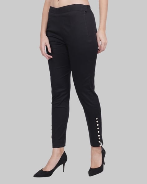 Square Button Trousers | Women trousers design, Womens pants design, Pants  women fashion