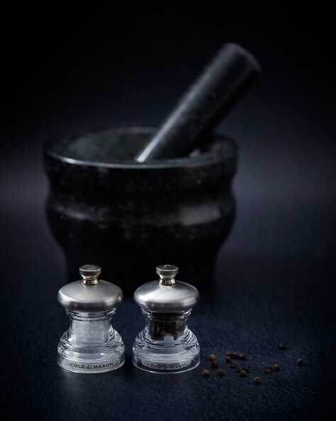 Cole & Mason Button Salt & Pepper Mill Set 6.5cm