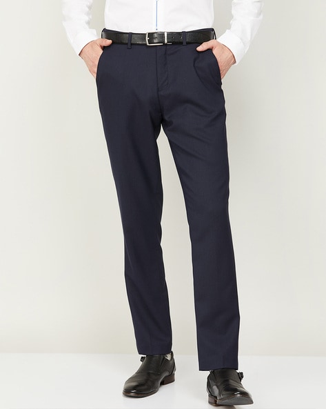 Classic Design Dress Pants Men's Formal Solid Color Stretch - Temu  Philippines