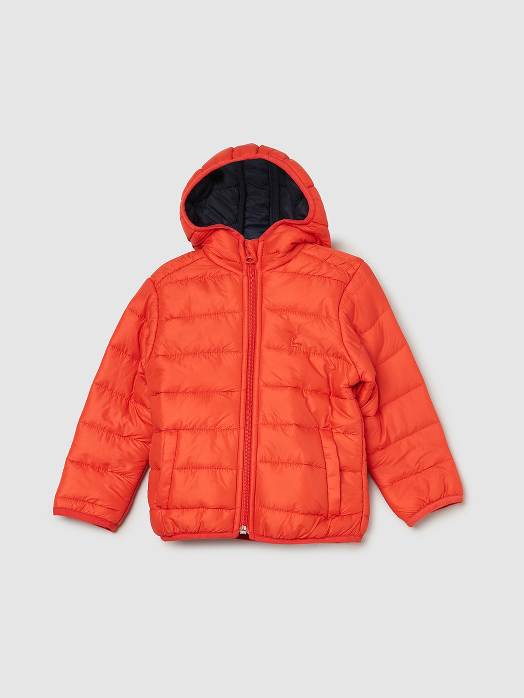 Boys Long Sleeve Colorblock Puffer Jacket