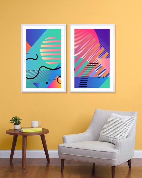 999store Set of 2 Graphic Print Wall Art 30" x 36"