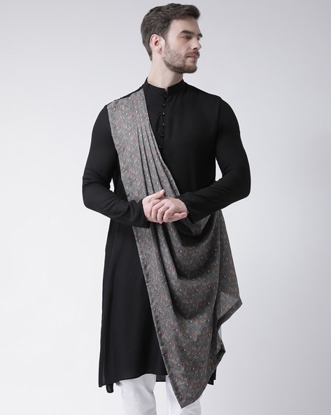 Buy Black 2 Piece Ethnic Suit for Men by Deyann Online Ajio