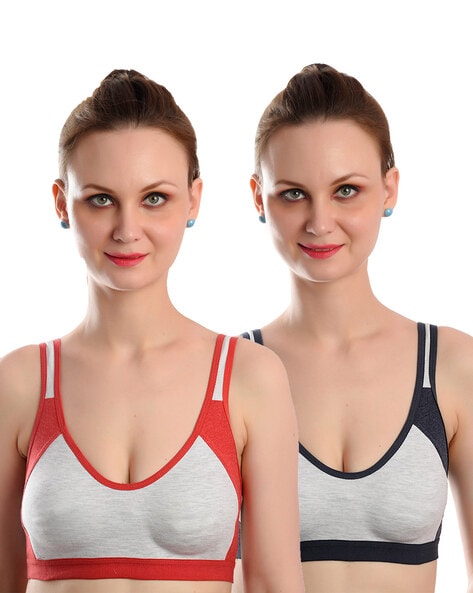 Non Wired Pack of 4 Sports Bra
