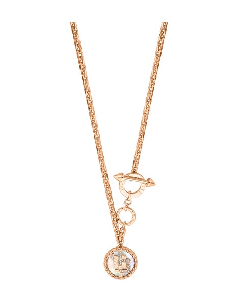 LUXE Rose Gold Zircon & Pearl Statement Necklace – Avaricouture