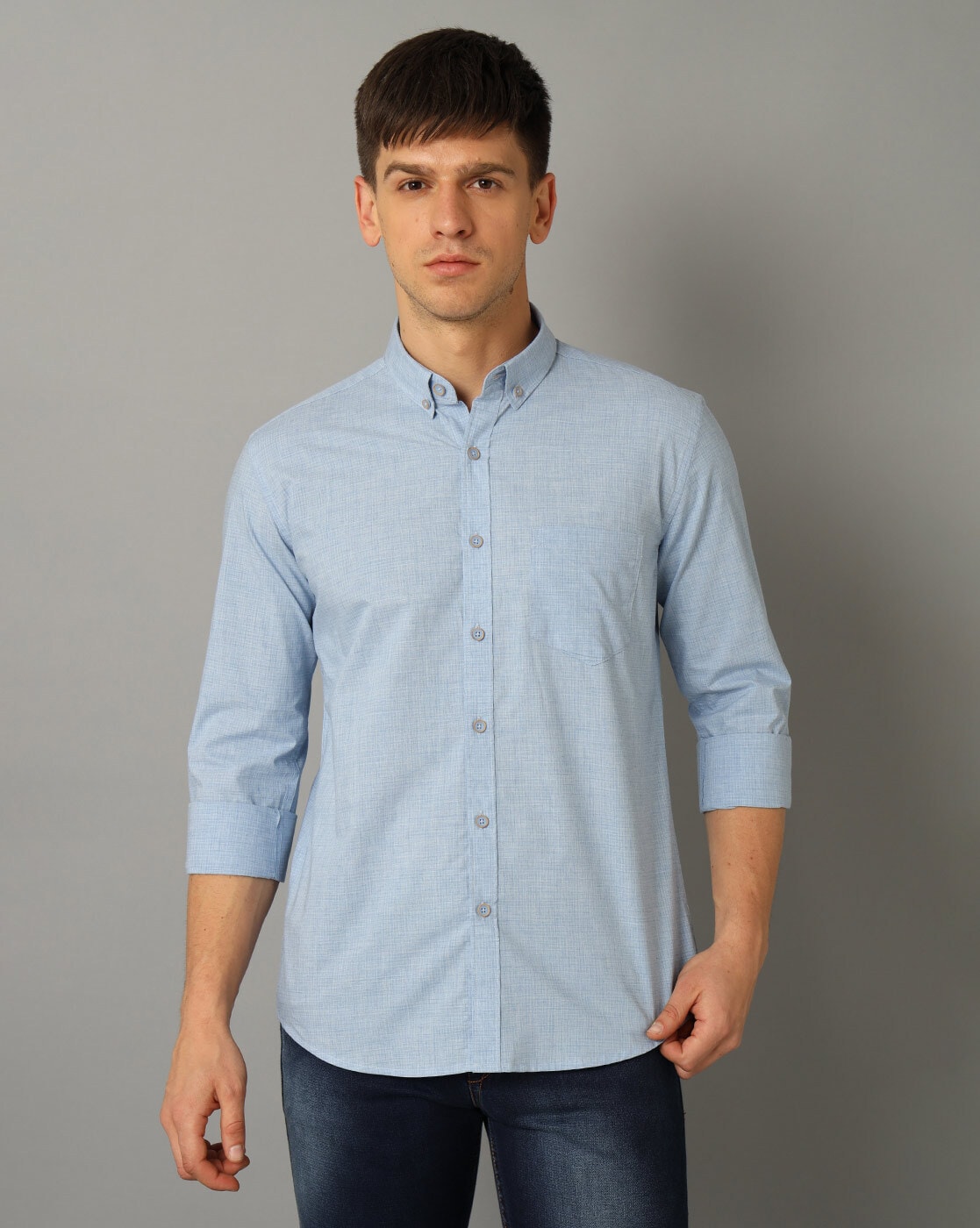 Buy Blue Shirts for Men by YOVISH Online