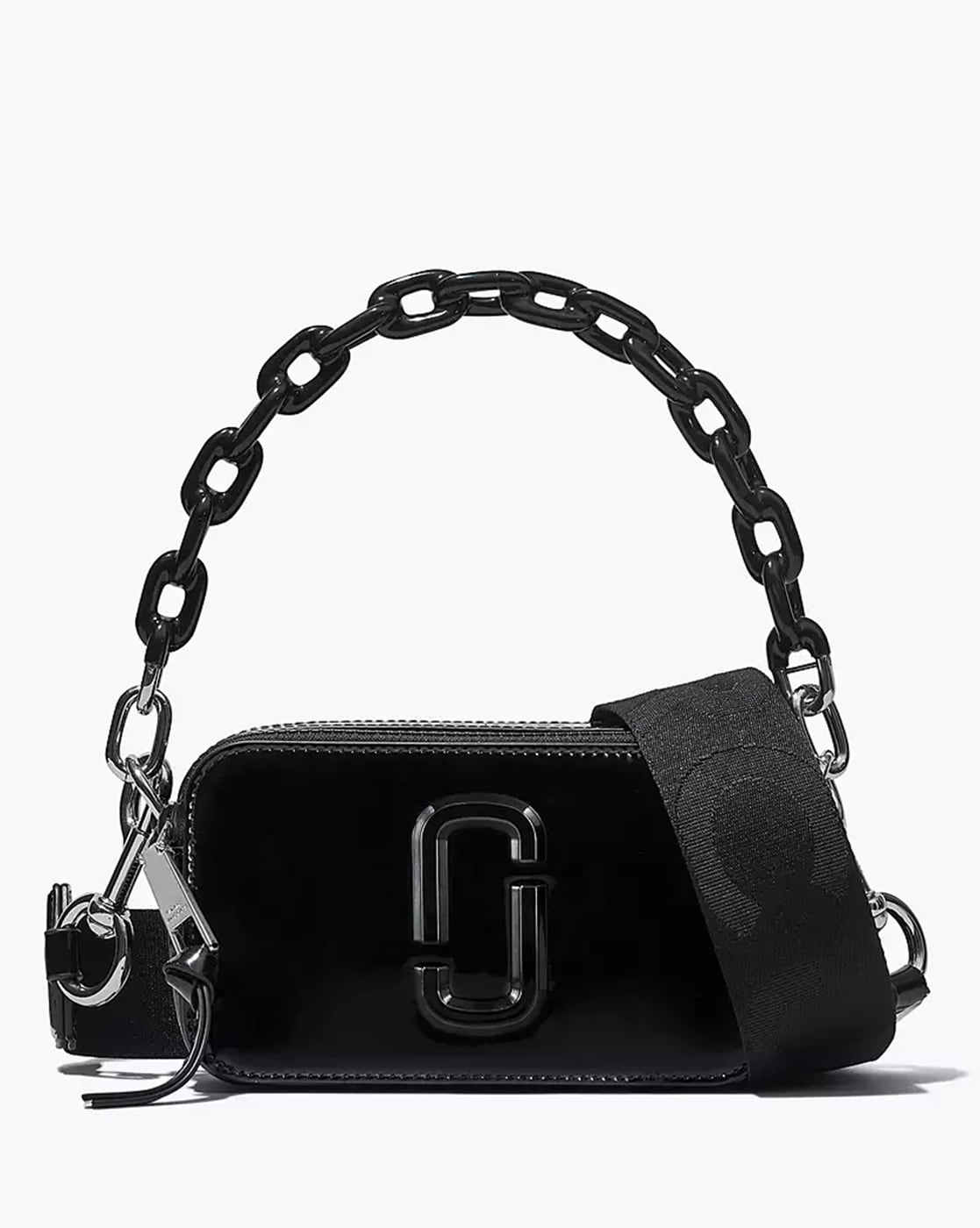 Marc Jacobs Black/Brown Leather Snapshot Camera Crossbody Bag Marc Jacobs