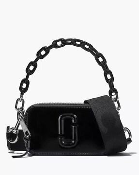 MARCJACOB Black Sling Bag MJ Snapshot Camera Bag Full Black Black - Price  in India