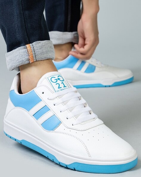 Buy Sky Blue Sneakers for Men by GO21 Online