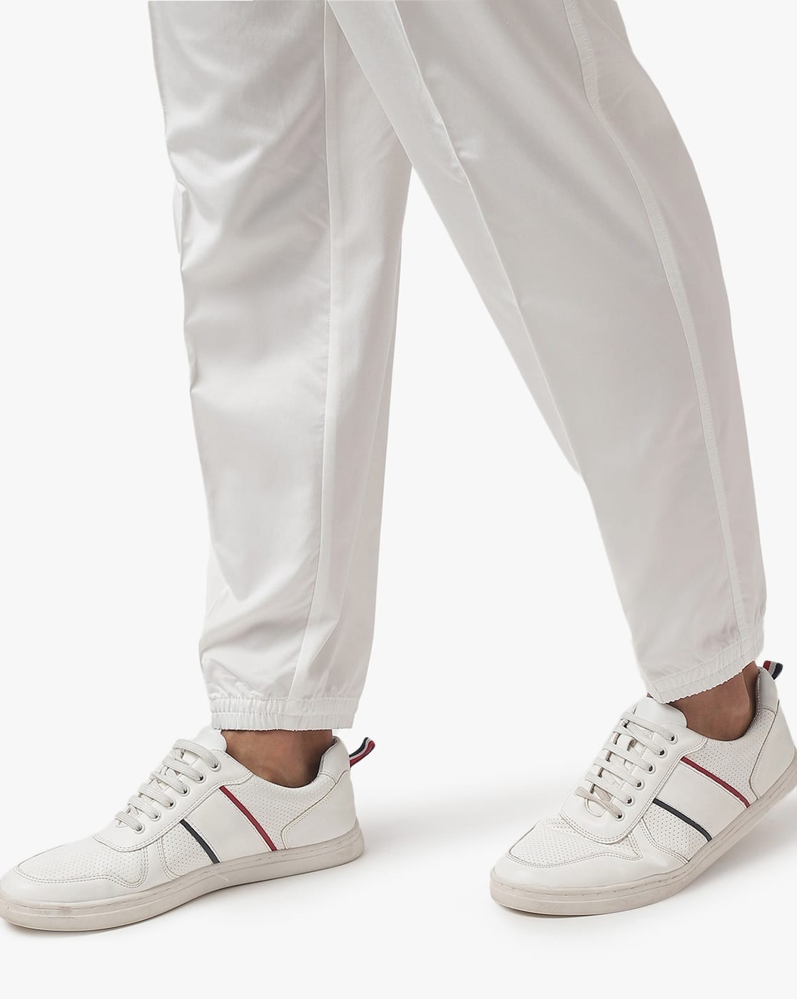 Buy EMPORIO ARMANI Drawstring Closure Regular Fit Trousers
