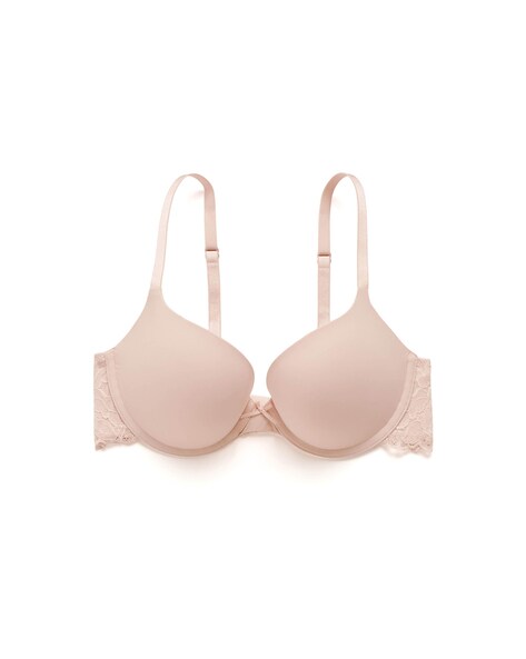 Lace Under-Wired Heavy-Padded Push-Up Bra