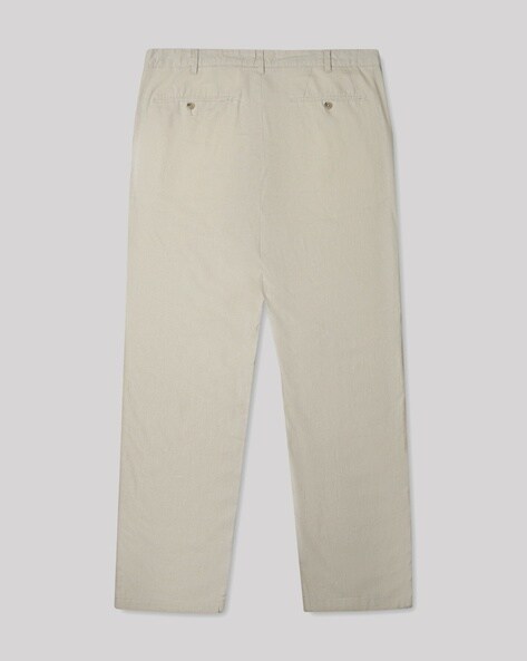 Regular Fit Plain Trousers