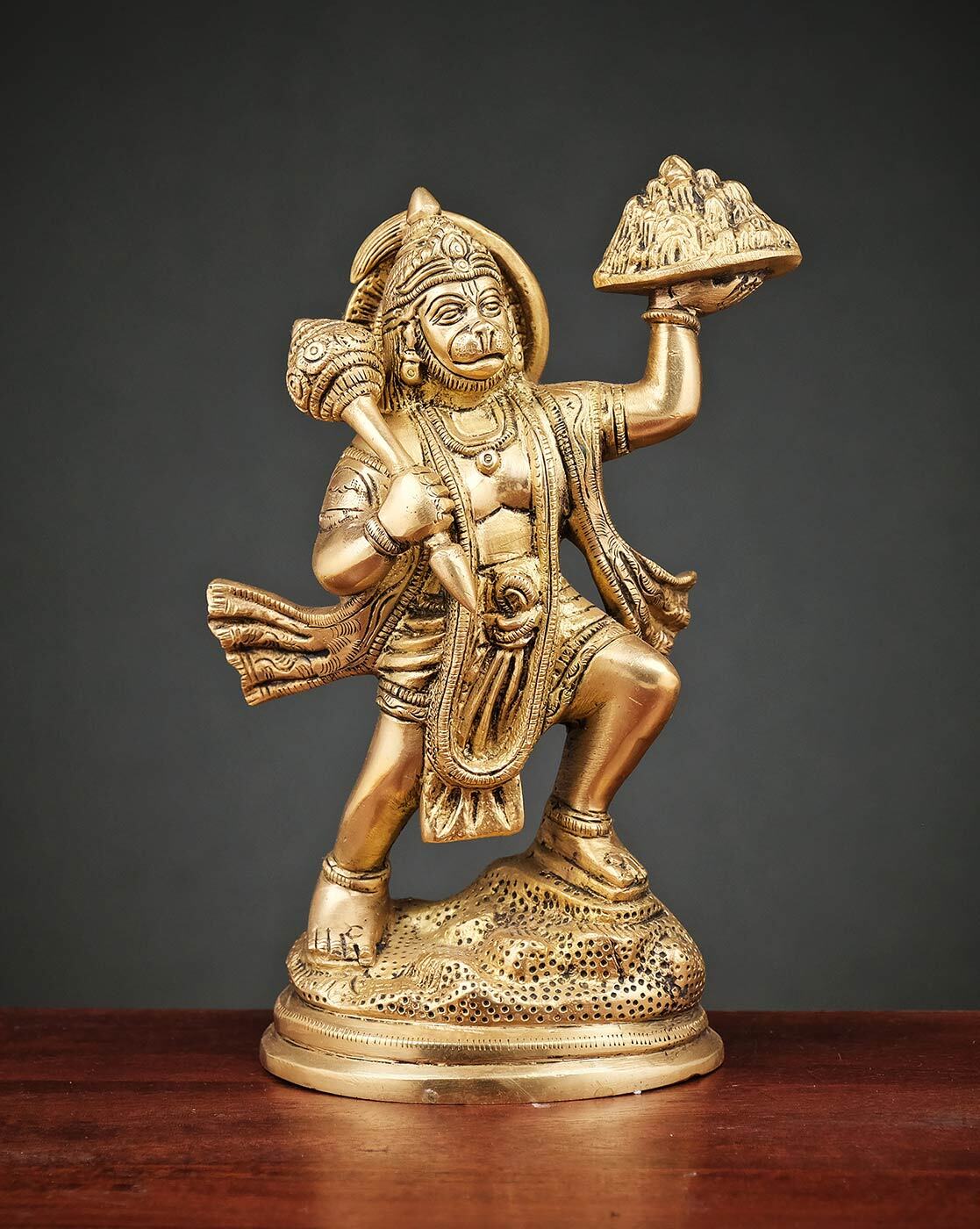 Buy Ekaa Handicrafts Lord Hanuman Idol Holding Sanjeevani Booti ...