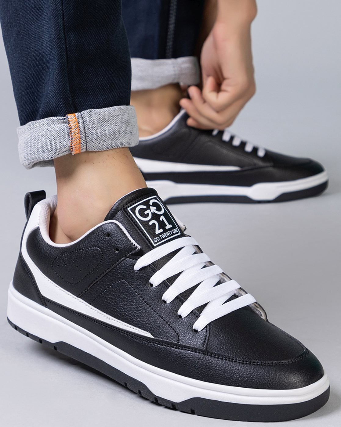 Buy Black Sneakers for Men by GO21 Online