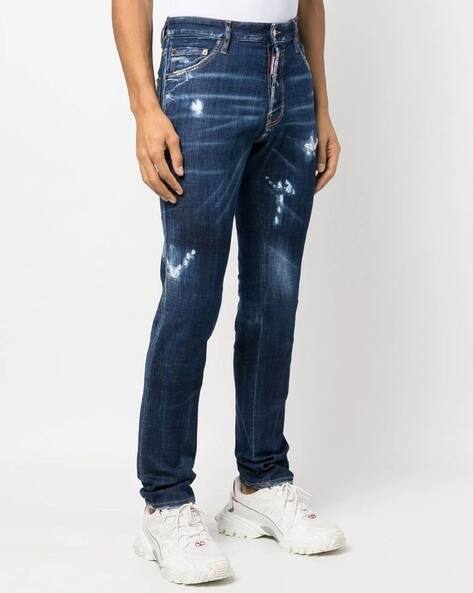 Buy Dsquared2 Cool Guy Icon Slim Fit Distressed Jeans | Blue  