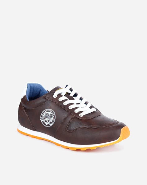 Logo Print Mid-Tops Slip-On Shoes