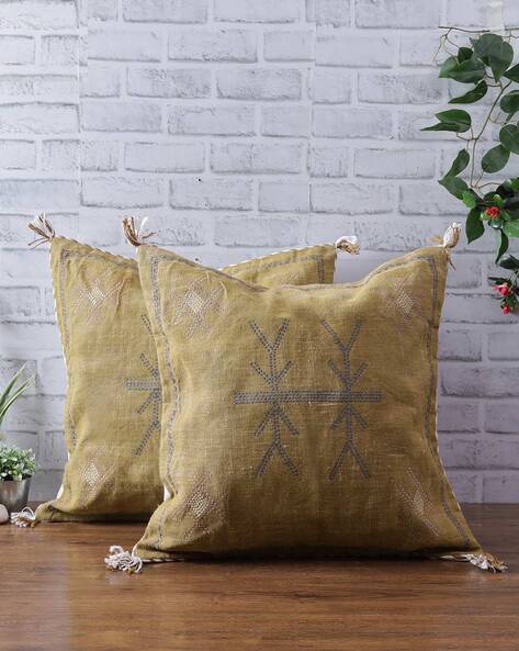 Dark mustard clearance cushions