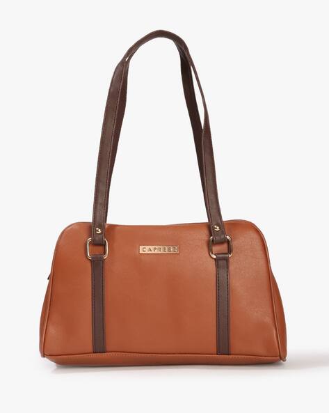 Shoulder Bag with Contrast Straps