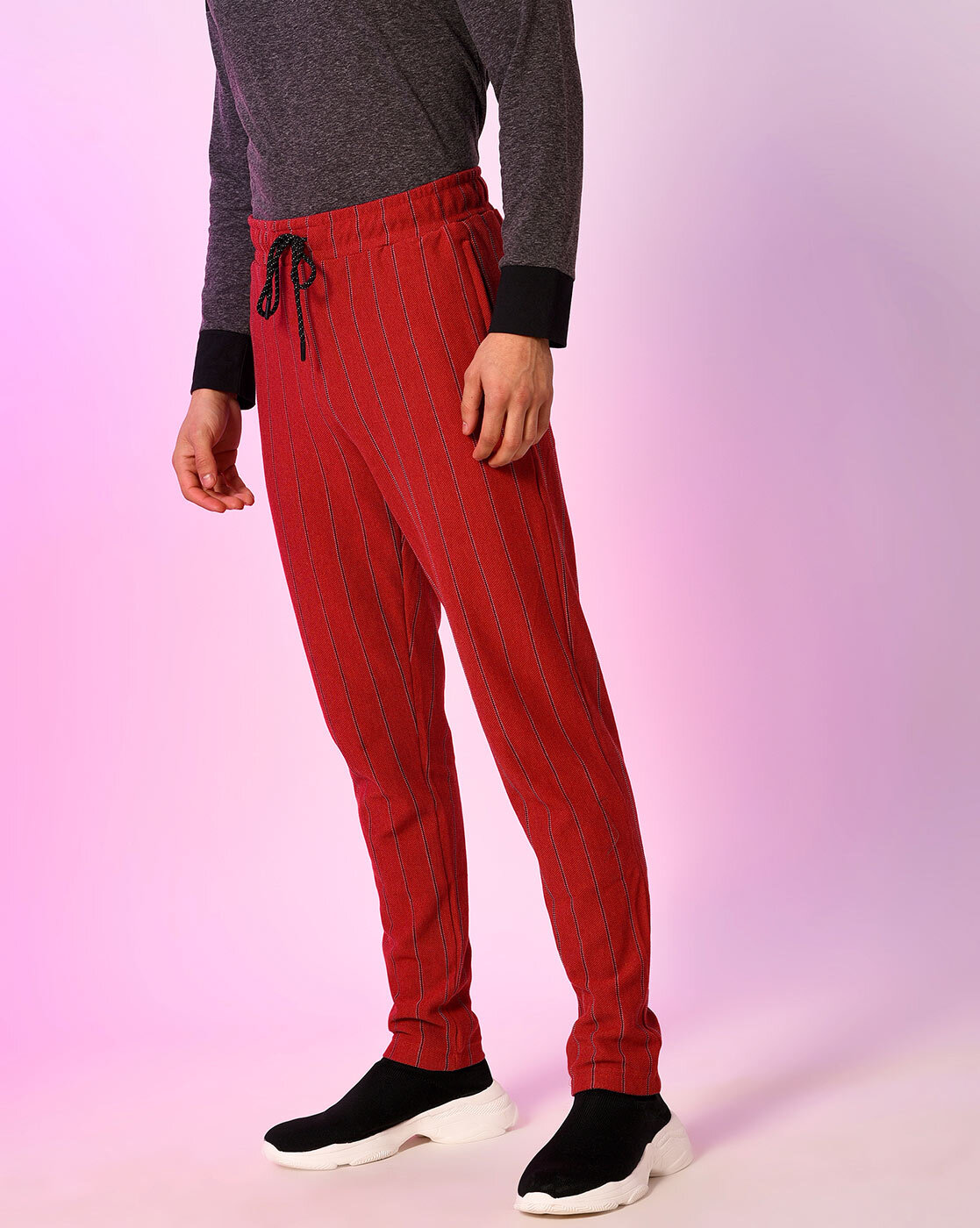Chalk stripe trousers (241MG492L00SC03803) for Man | Brunello Cucinelli