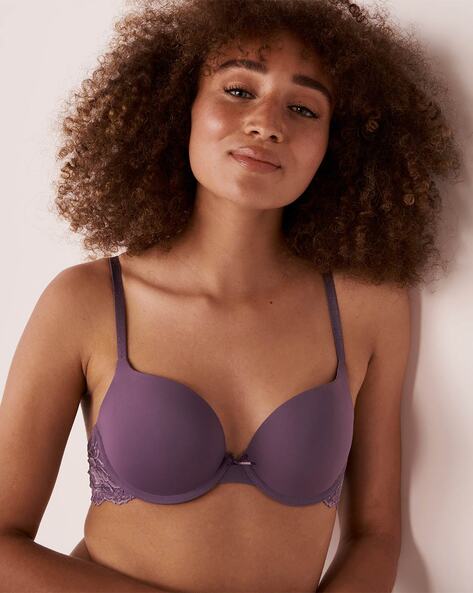 Buy La Vie En Rose Under-Wired Push-Up Bra, Purple Color Women