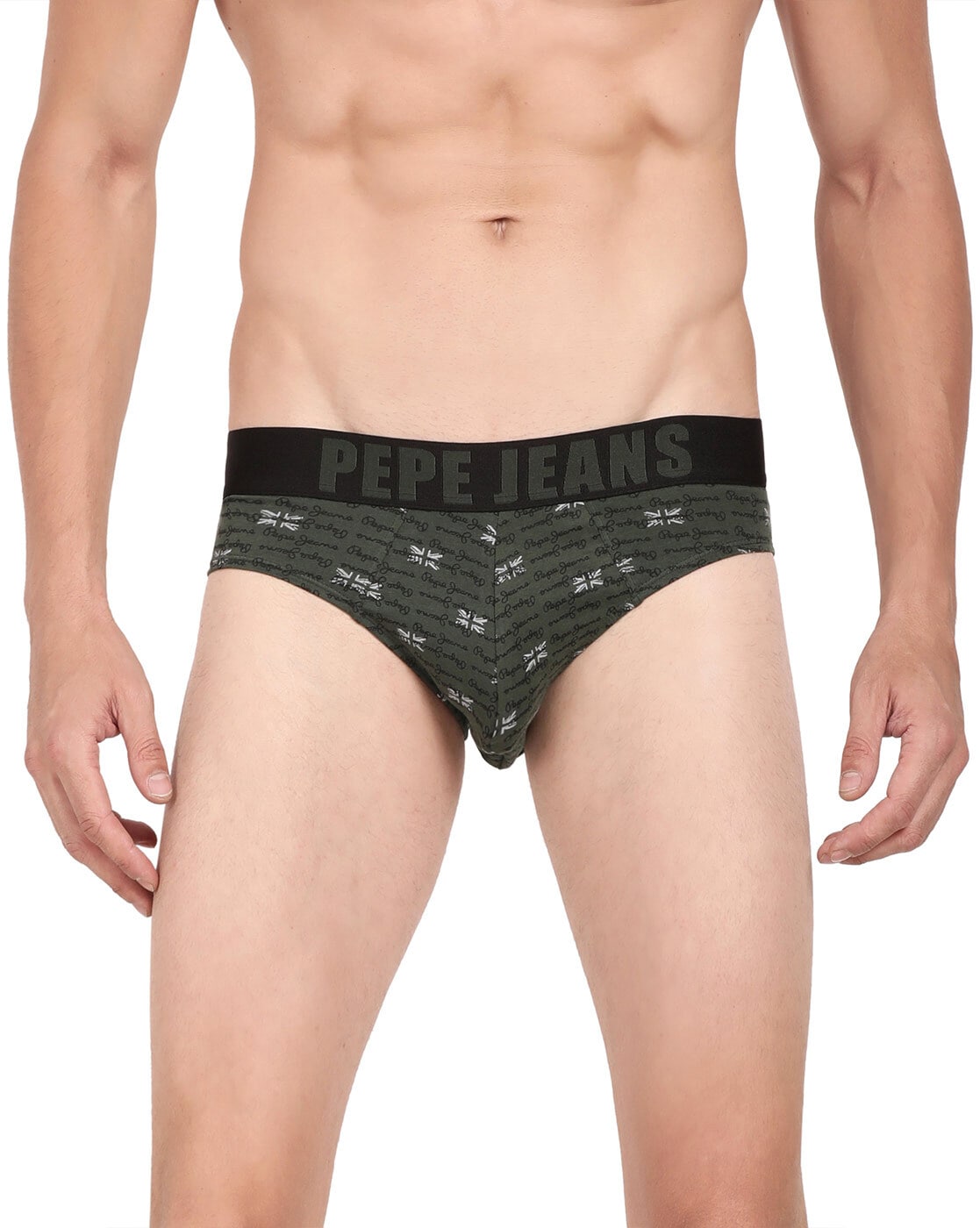 Pepe Jeans Men Pack of 2 Black Solid Briefs 8904311300311